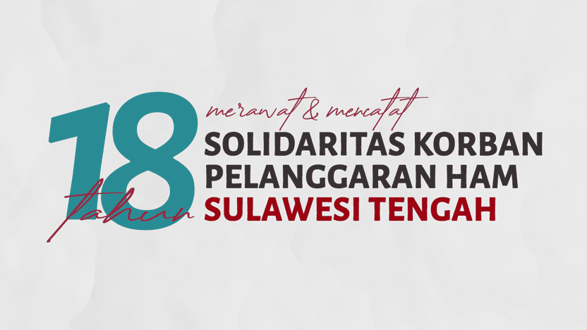 18 tahun SKP-HAM Sulawesi Tengah